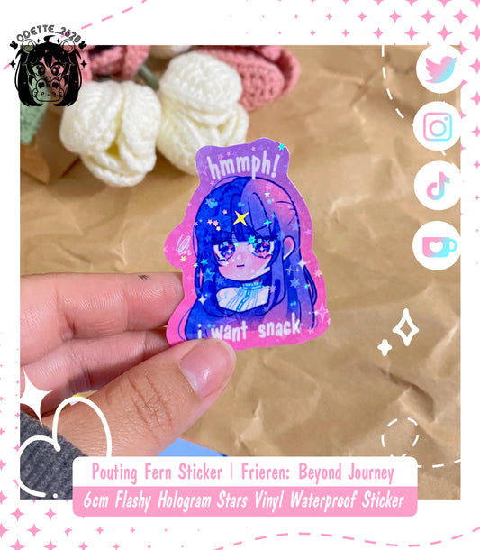 Pouting Fern Sticker | Frieren: Beyond Journey