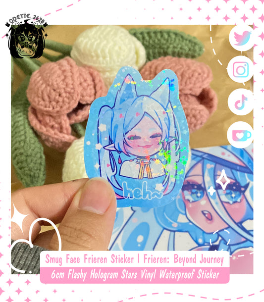 Smug Face Frieren Sticker | Frieren: Beyond Journey