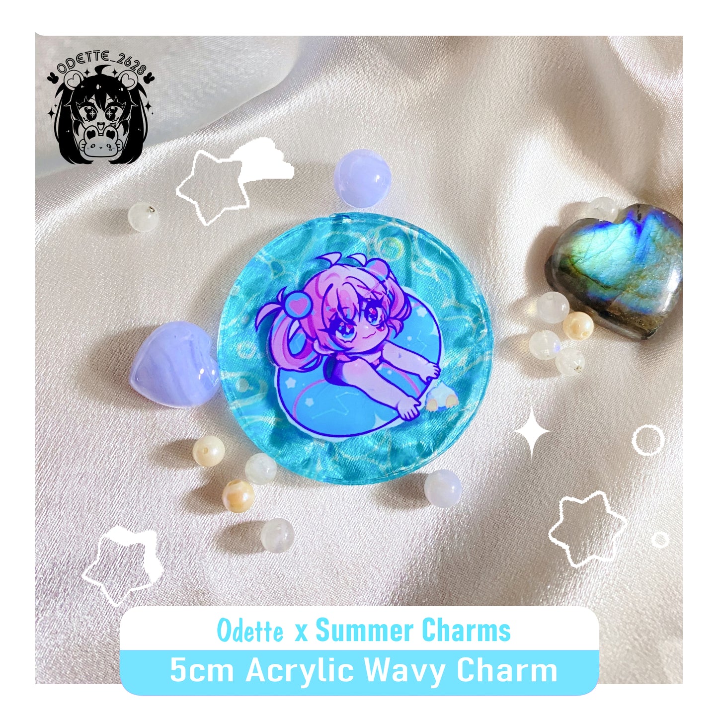 Odette x Summer Wavy Acrylic Charm